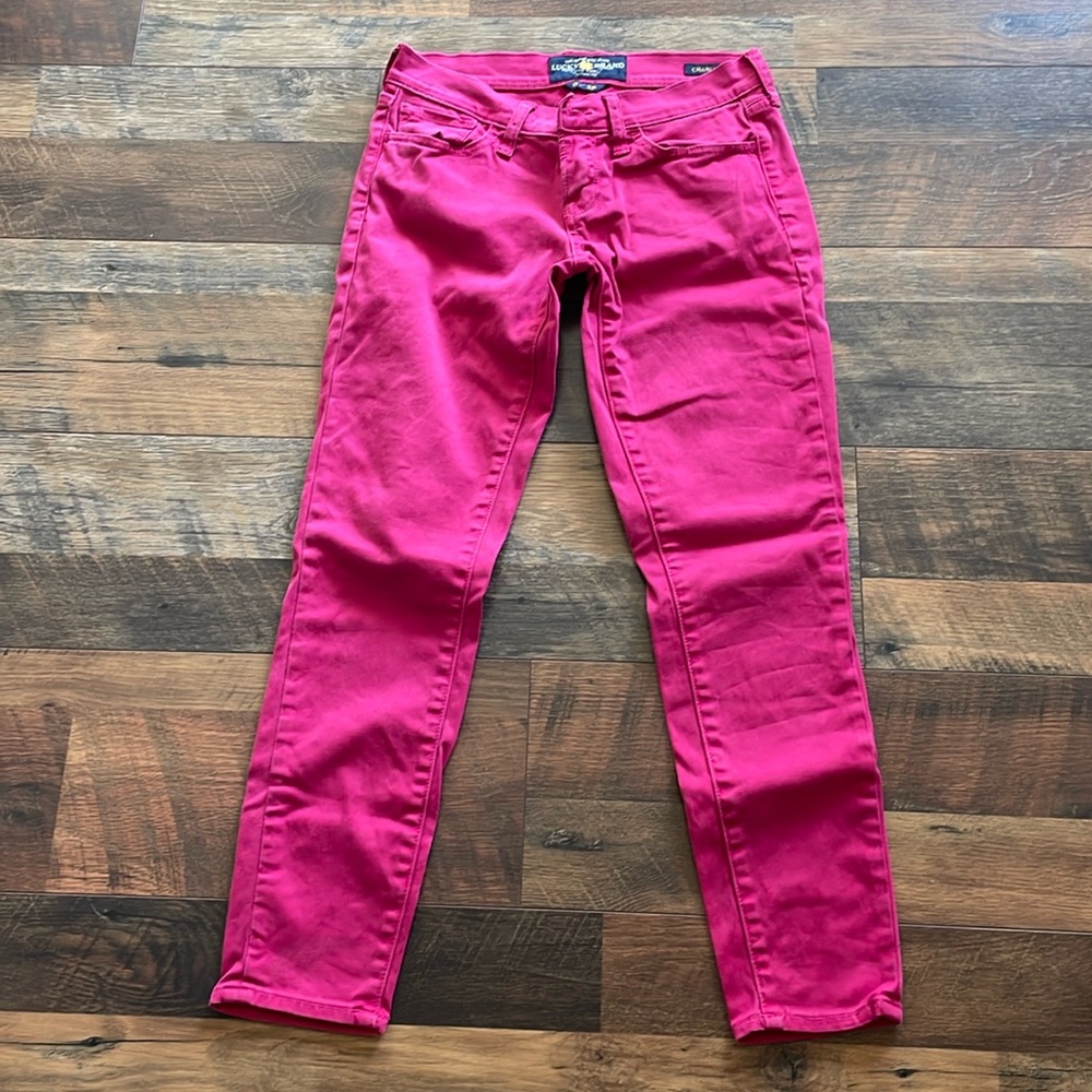 Women’s Magenta Stretch Jeans - Unbranded